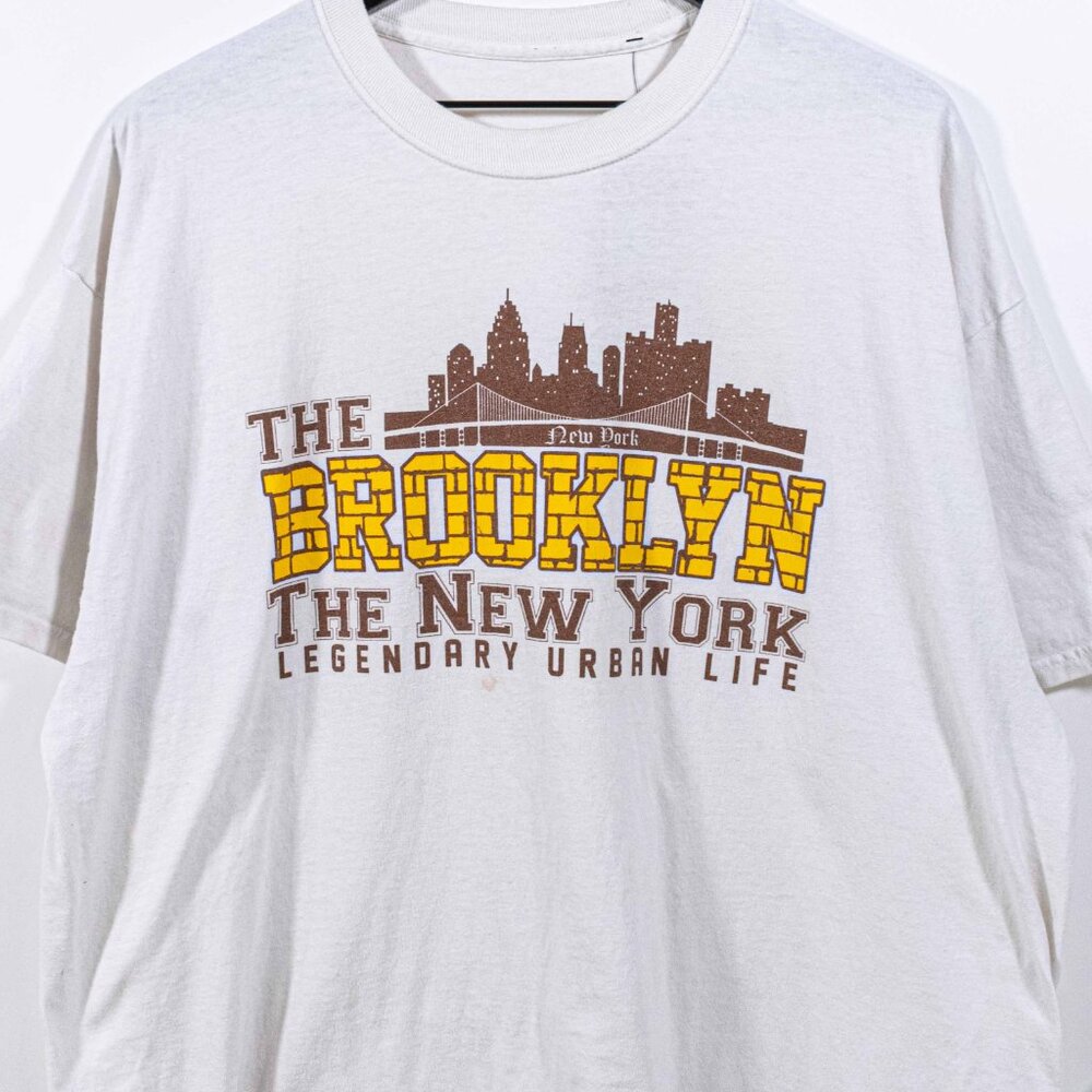 Brooklyn New York T-Shirt XXL Y2K Streetwear Hip Hop City Skater